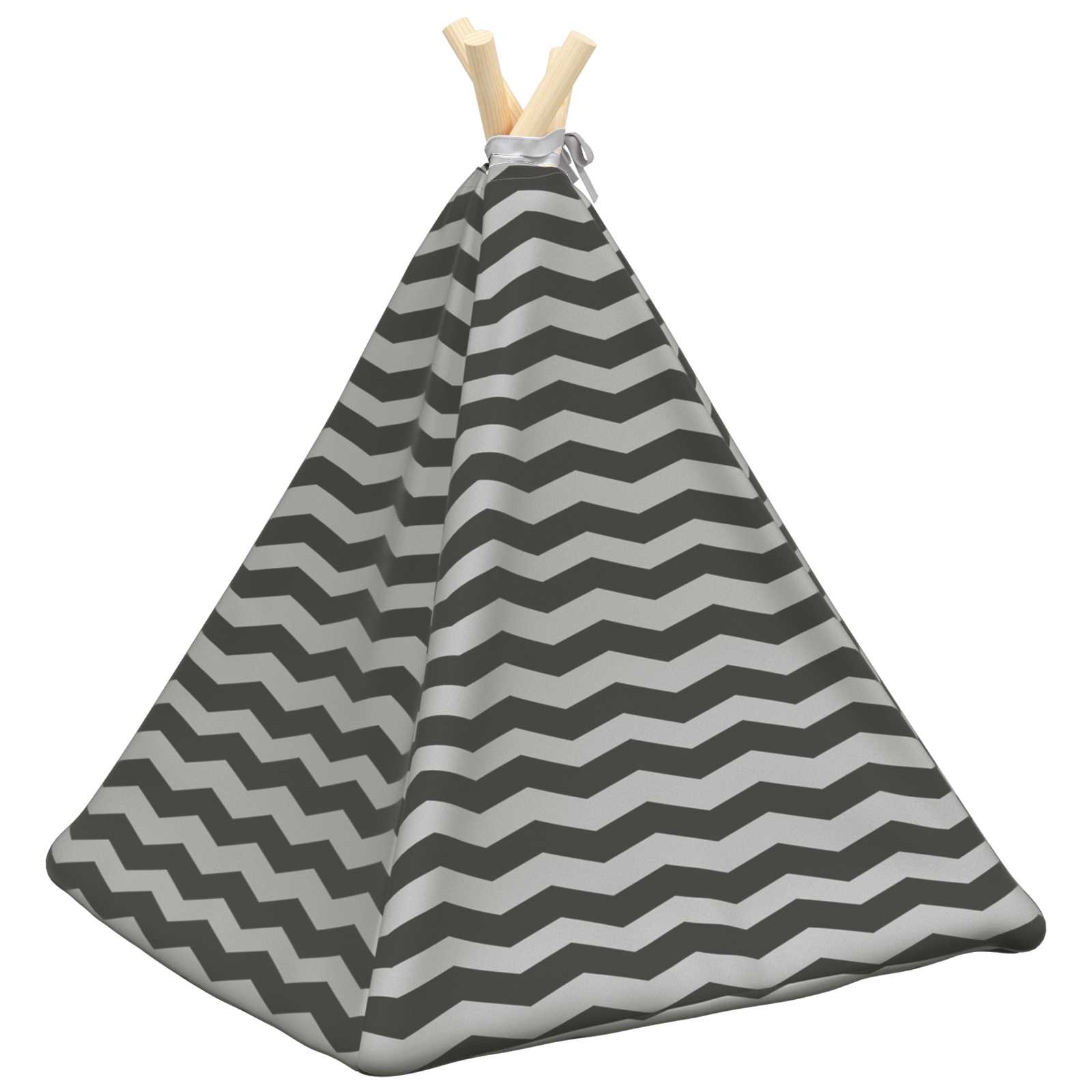 Tenda per animali con cuscino Bianco e Grigio 50 x 50 x 60 cm