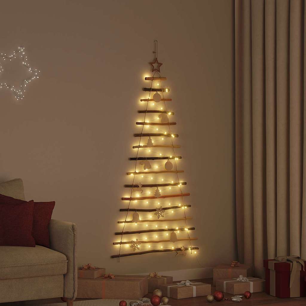 Albero di Natale Naturale 150 cm Legno di Frassino Massiccio