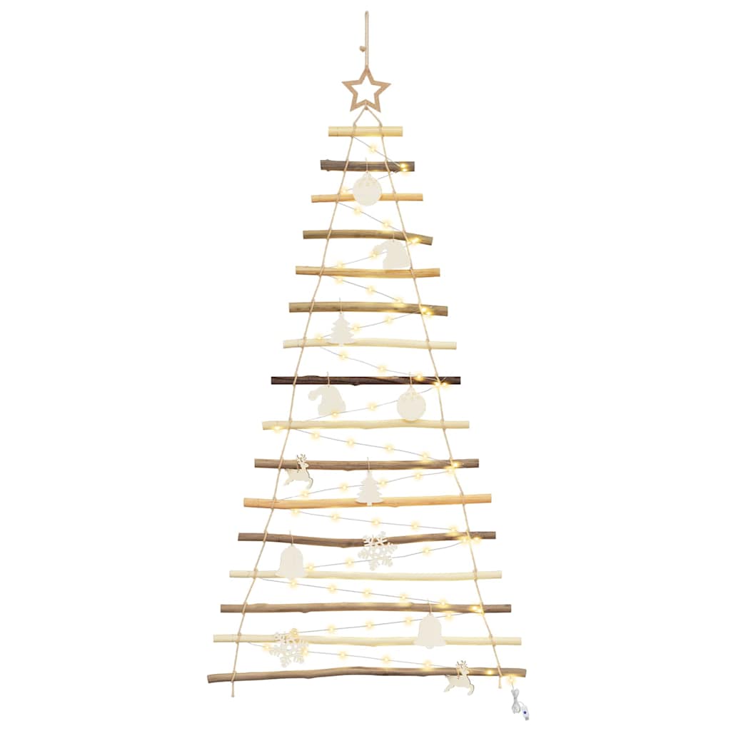 Albero di Natale Naturale 150 cm Legno di Frassino Massiccio