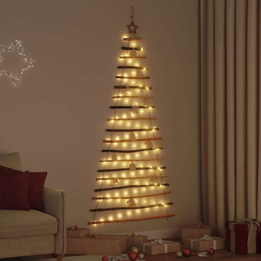 Albero di Natale Naturale 180 cm Legno di Frassino Massiccio