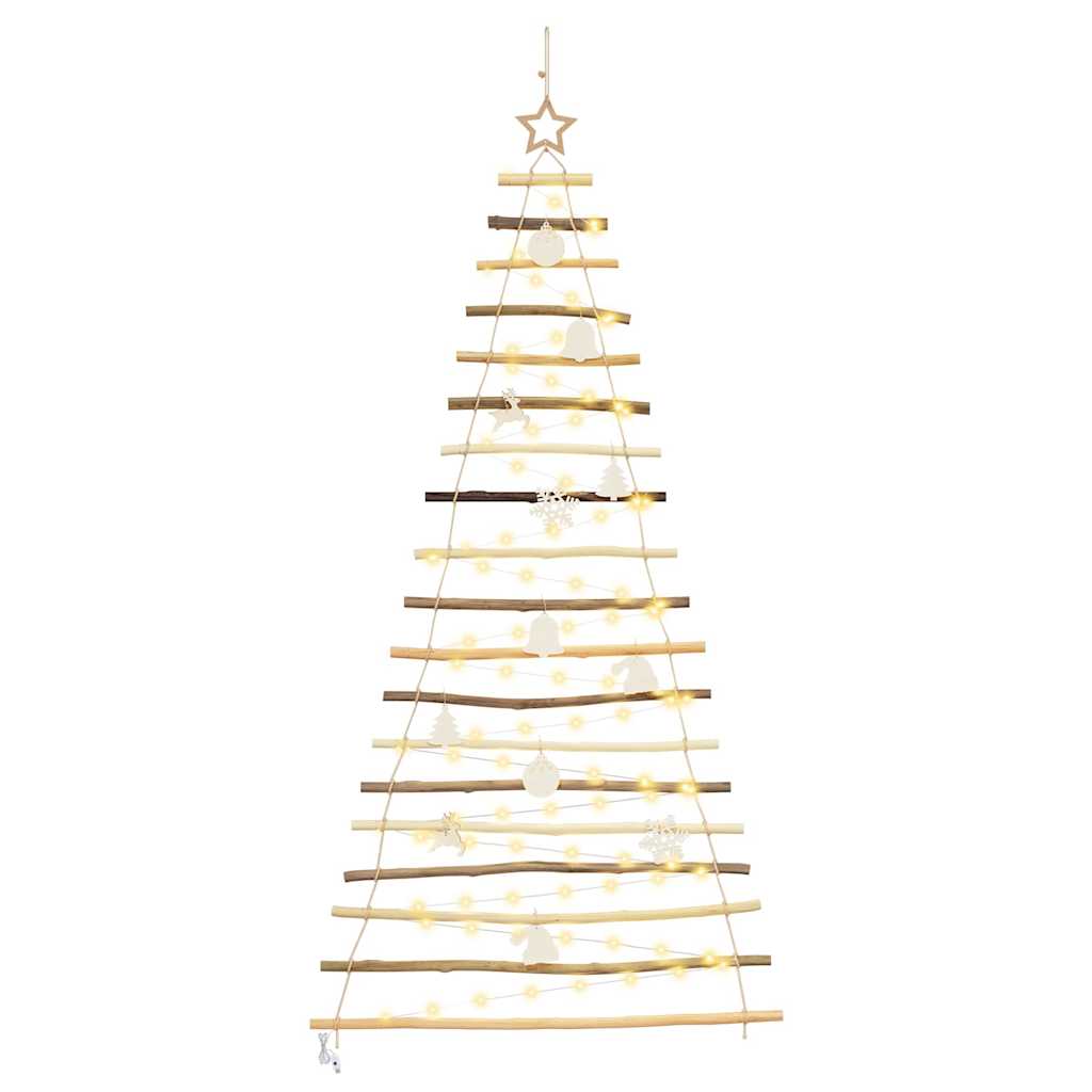 Albero di Natale Naturale 180 cm Legno di Frassino Massiccio