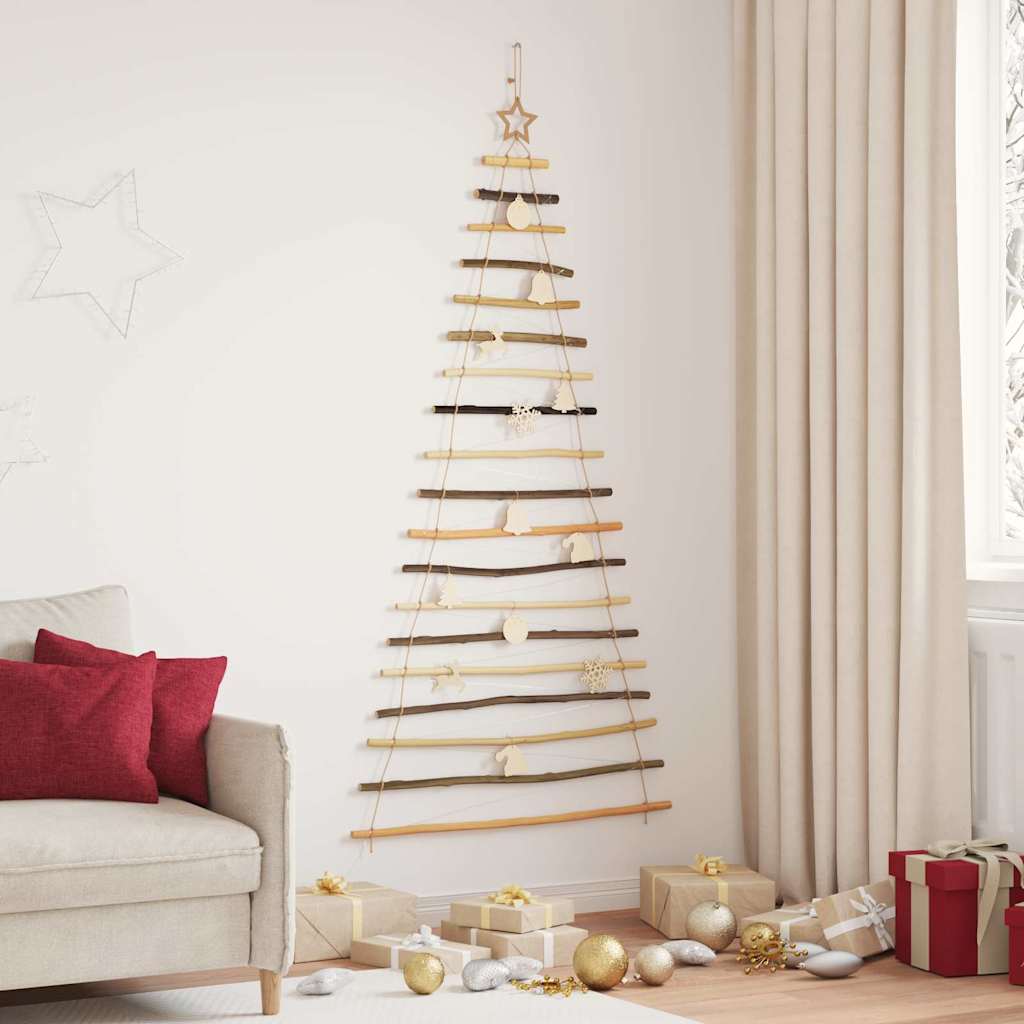 Albero di Natale Naturale 180 cm Legno di Frassino Massiccio