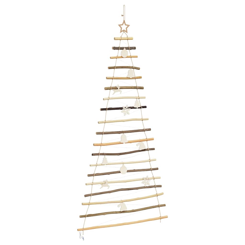 Albero di Natale Naturale 180 cm Legno di Frassino Massiccio