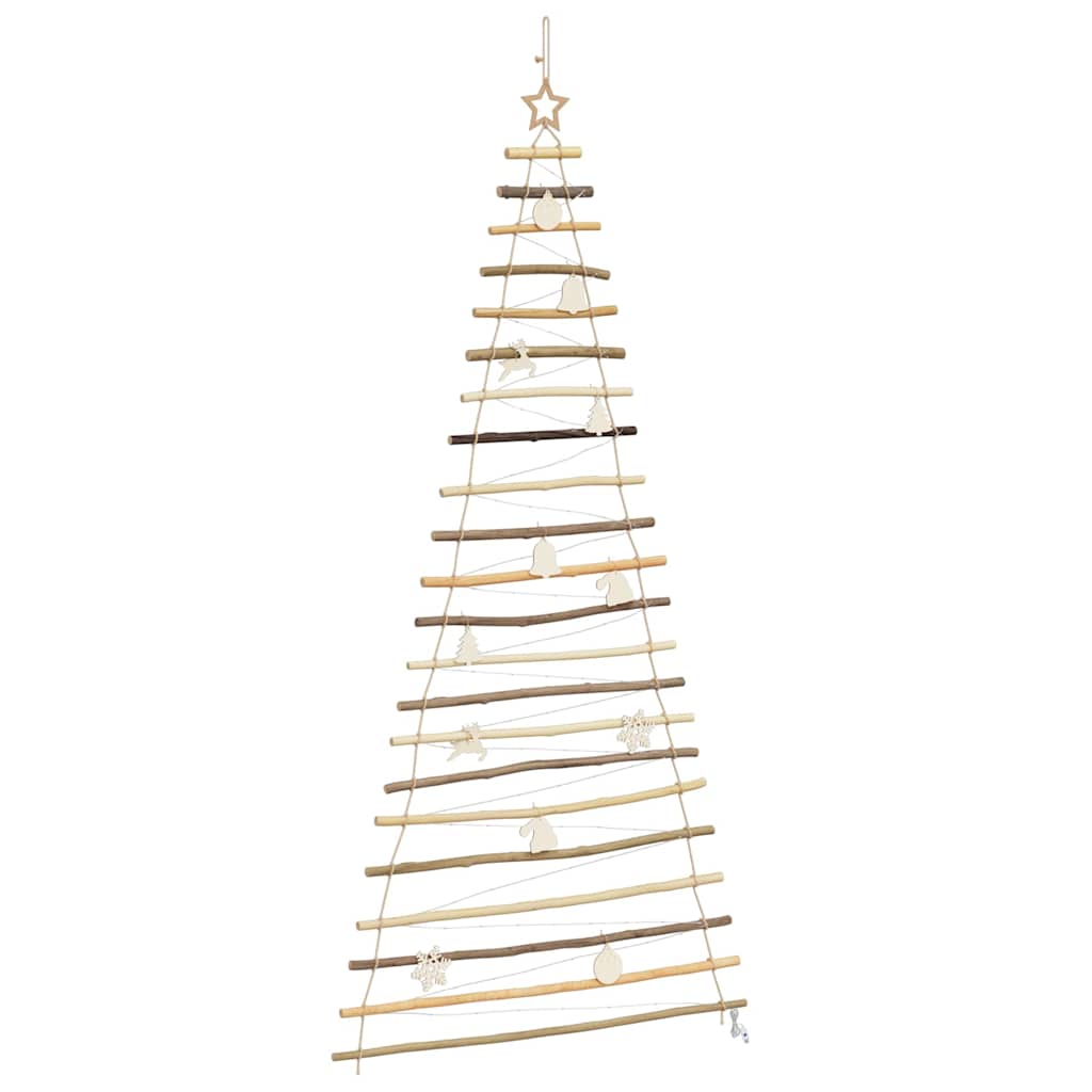 Albero di Natale Naturale 210 cm Legno di Frassino Massiccio