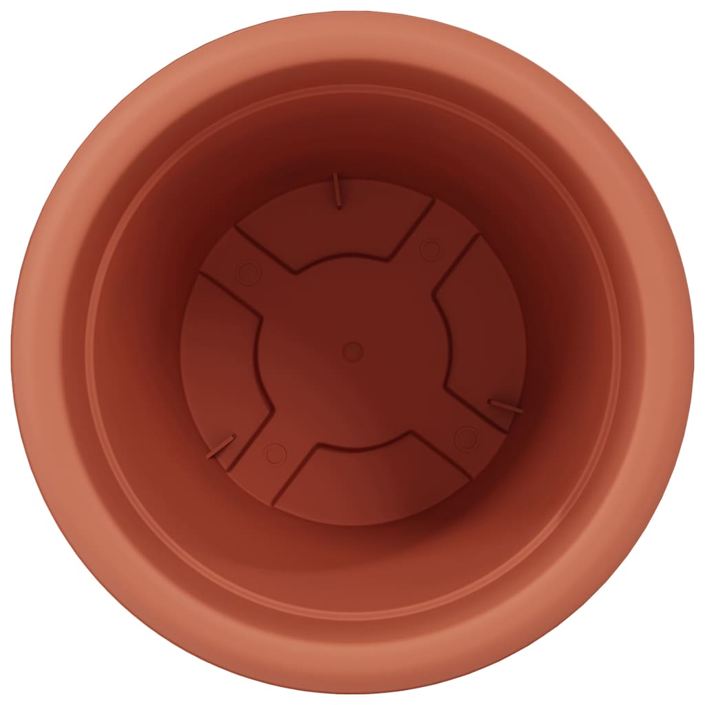Vaso Rotondo per Fiori 24 pz Rosso Mattone Ø 39 x 32 cm