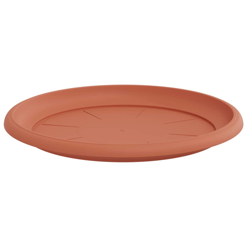 Vassoio Rotondo per Fiori 6 pz Rosso Mattone Ø 27 x 2,5 cm