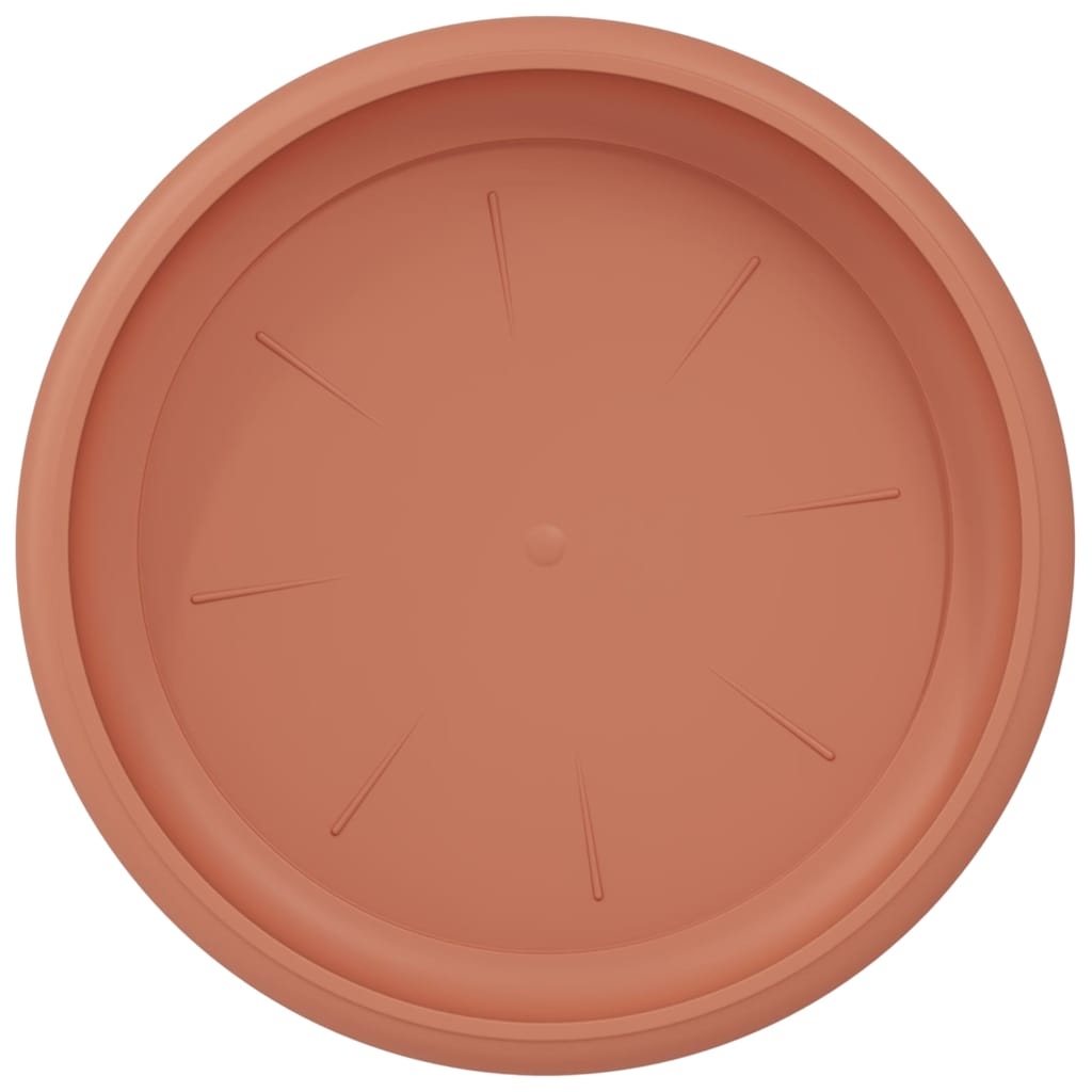 Vassoio Rotondo per Fiori 24 pz Rosso Mattone Ø 14 x 2 cm