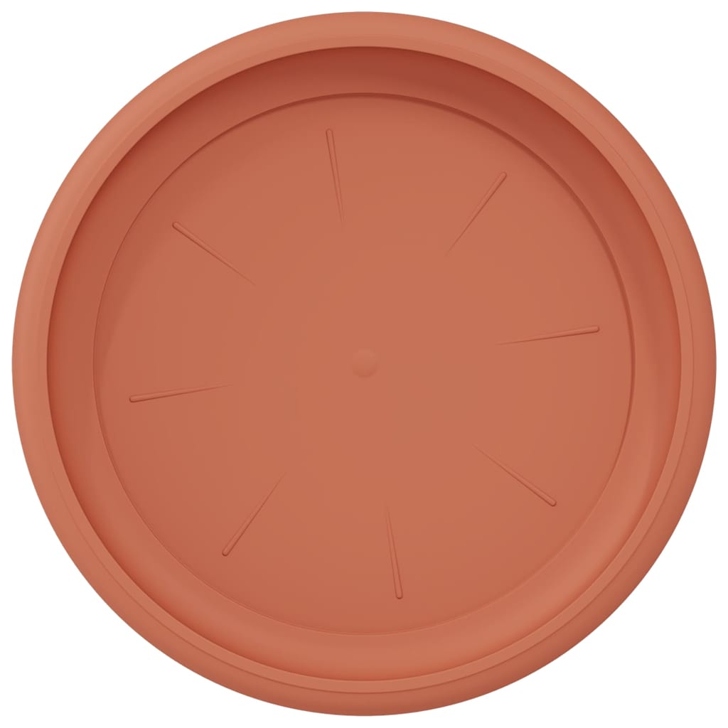 Vassoio Rotondo per Fiori 24 pz Rosso Mattone Ø 19 x 2 cm