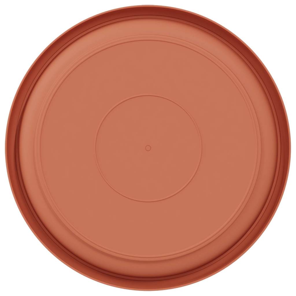 Vassoio Rotondo per Fiori 24 pz Rosso Mattone Ø 21,5 x 2,5 cm