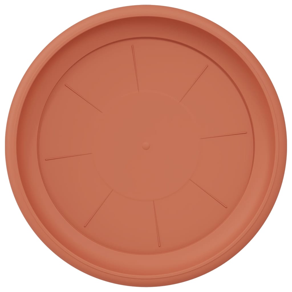 Vassoio Rotondo per Fiori 24 pz Rosso Mattone Ø 27 x 2,5 cm