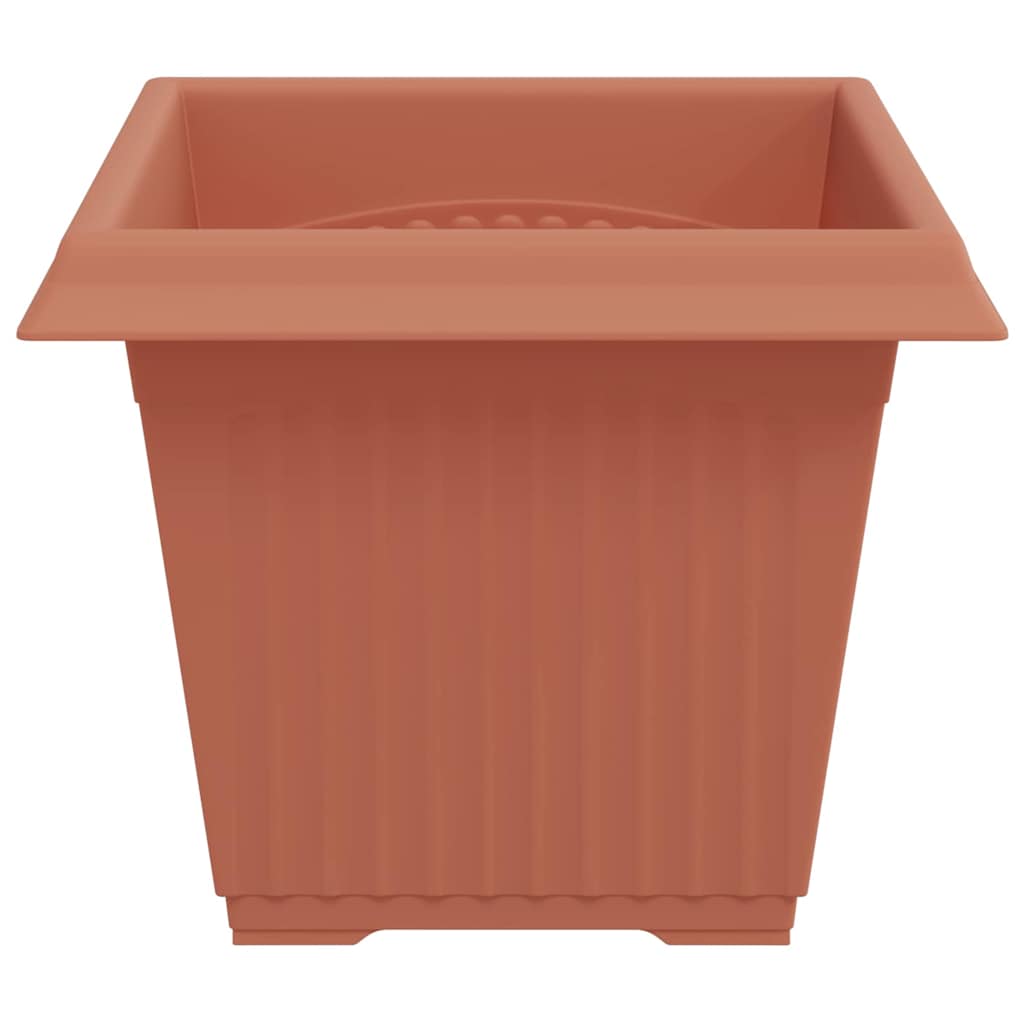 Vaso quadrato per fiori 6 pz Rosso Mattone 33 x 33 x 26 cm