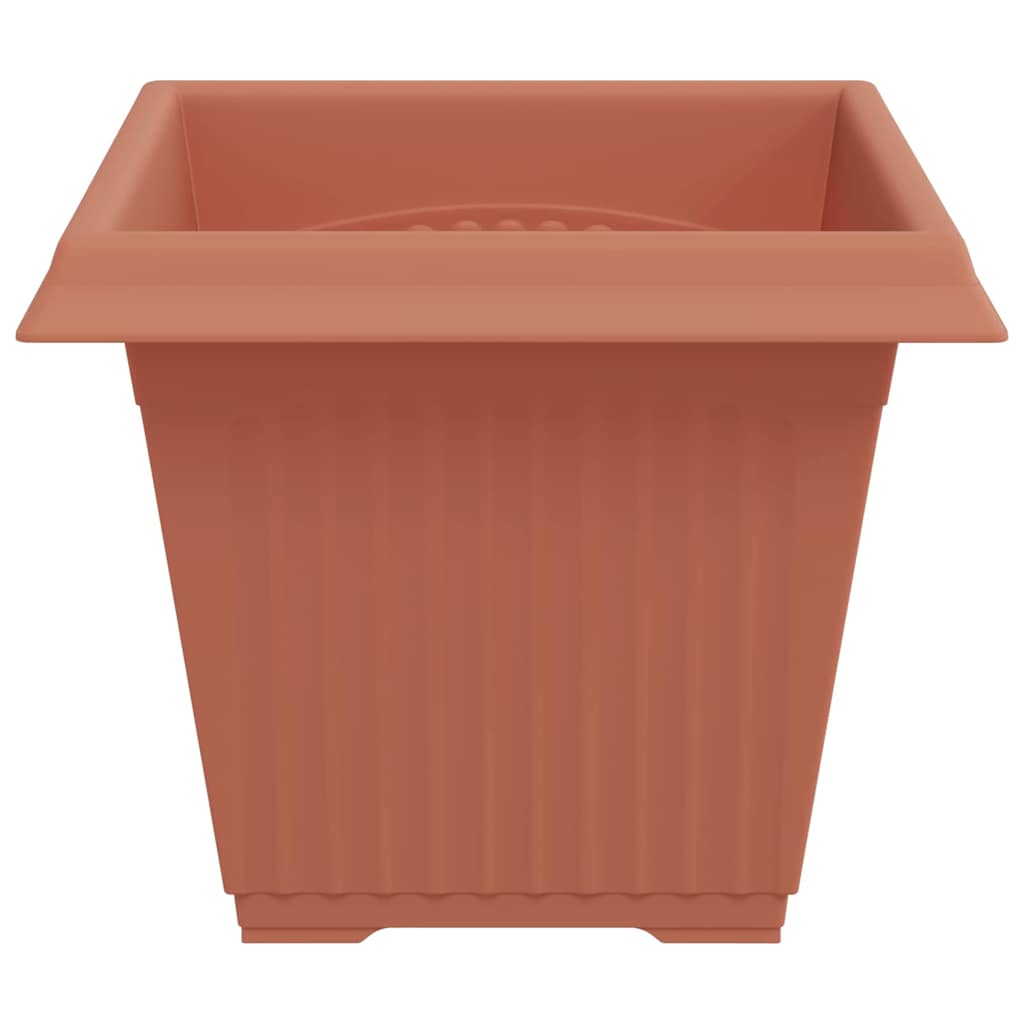 Vaso quadrato per fiori 6 pz Rosso Mattone 38 x 38 x 30 cm