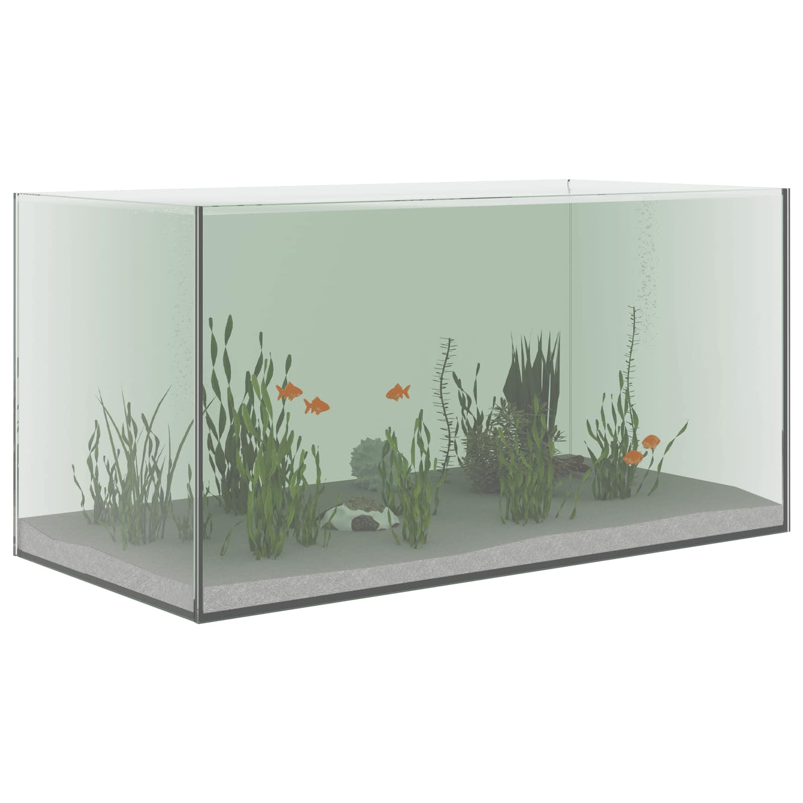 Acquario con archiviazione Trasparente 60 x 30 x 30 cm Vetro