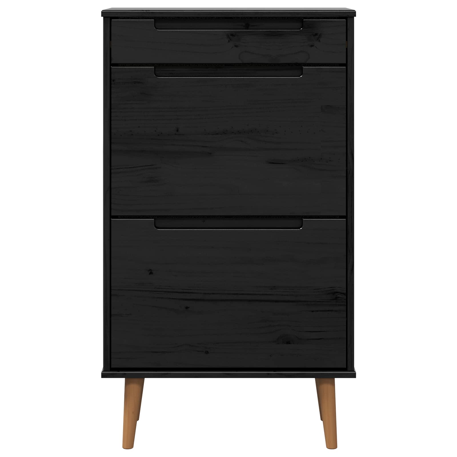Mobile per scarpe MOLDE 59,5 x 35 x 103 cm Nero