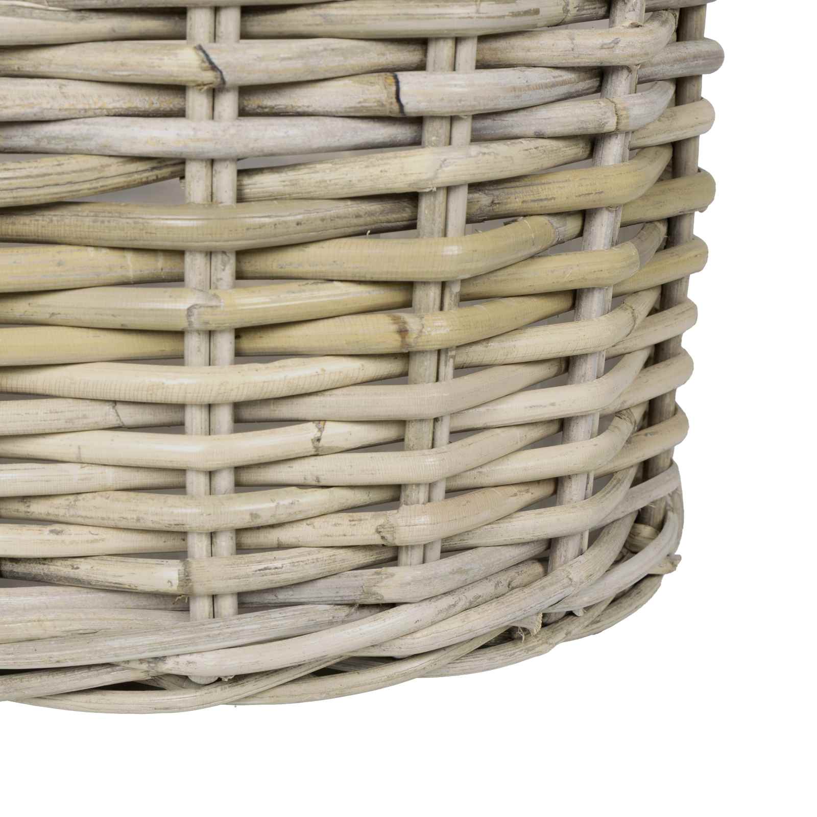 Cestino per Piante GENDT 2 pz Grigio naturale Rattan Kubu