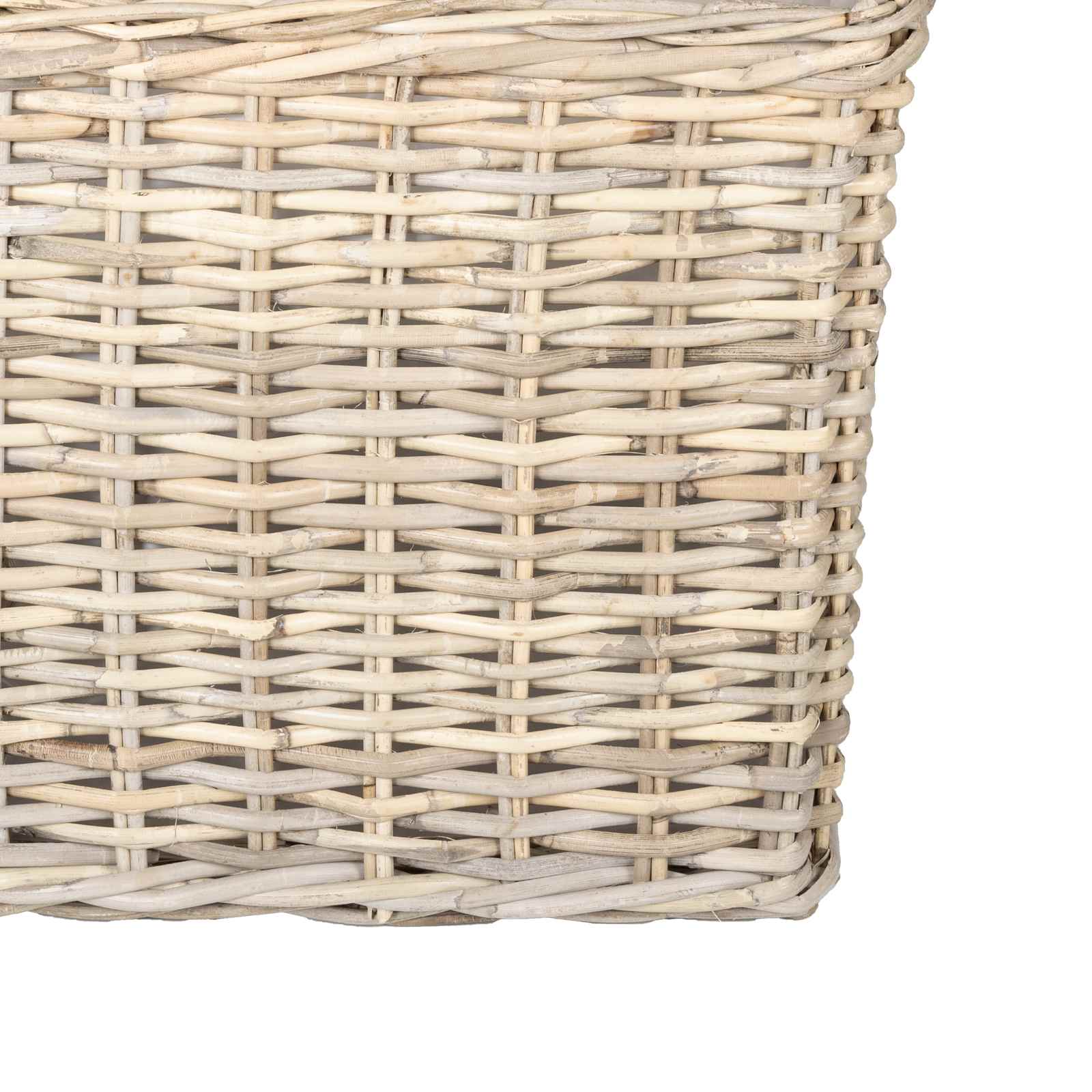 Cestino per Piante GENDT 2 pz Grigio naturale Rattan Kubu