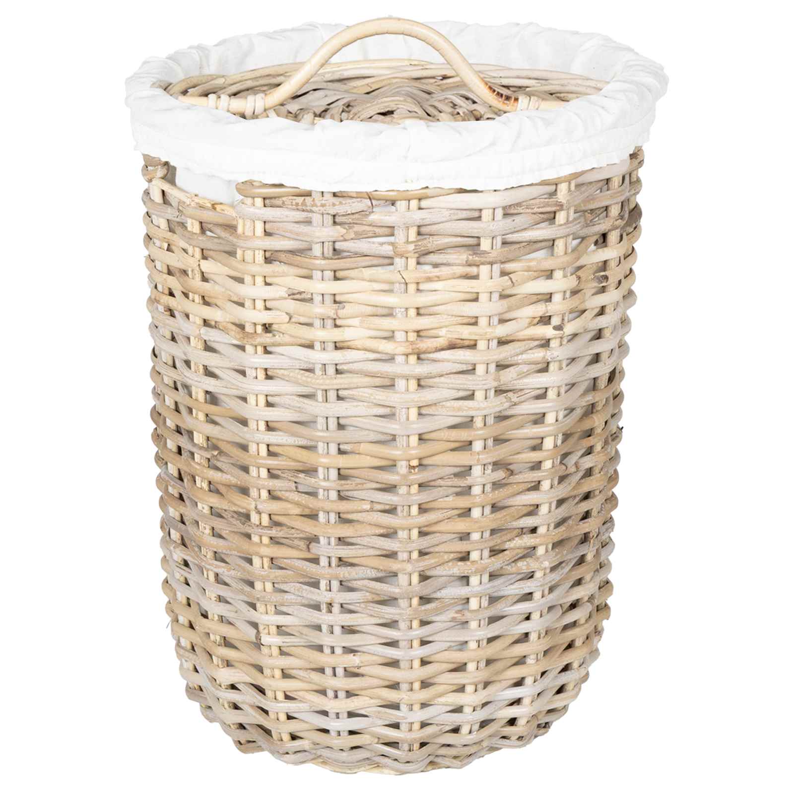 Cesto per la biancheria con coperchio GENDT 2 pz Rattan Kubu