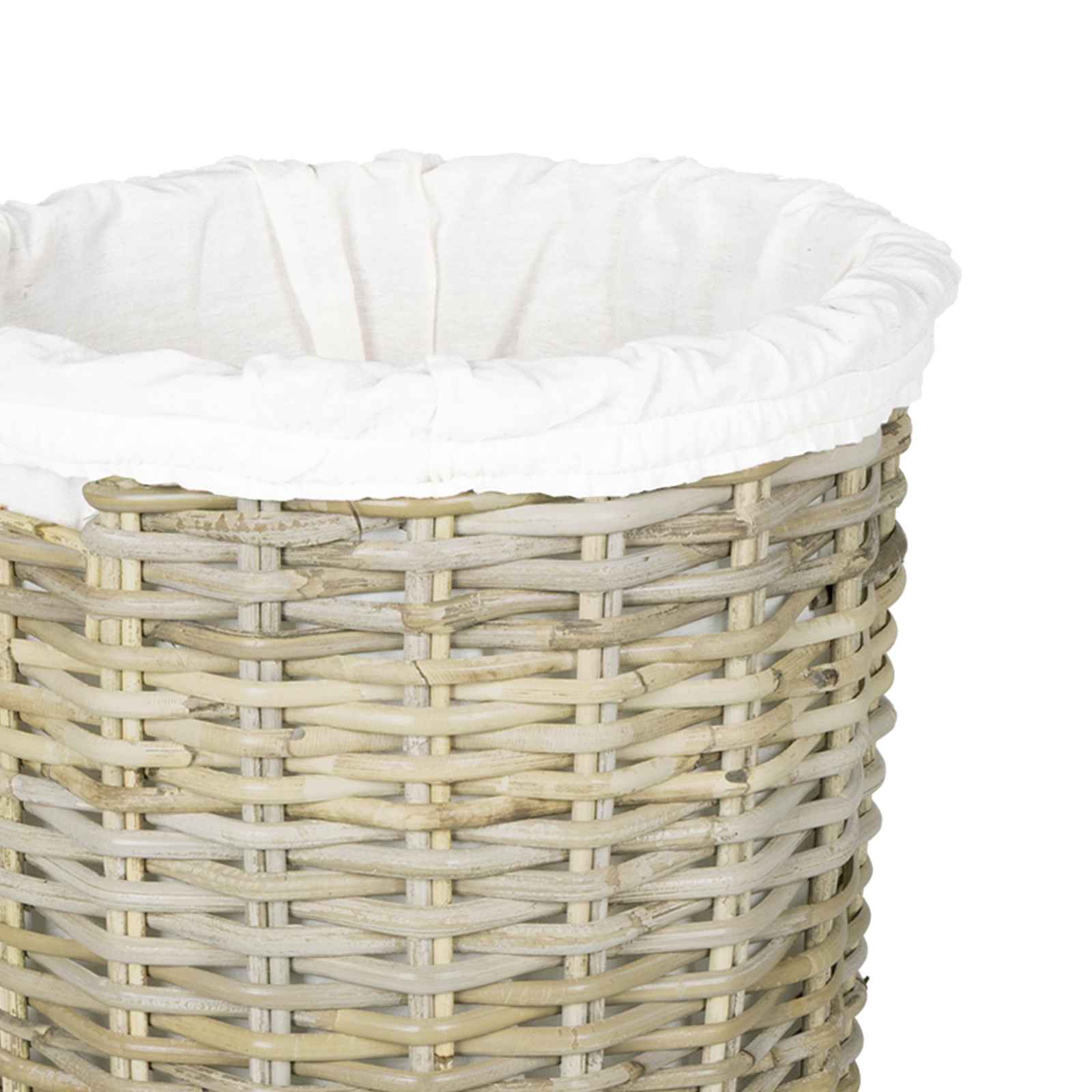 Cesto per la biancheria con coperchio GENDT 2 pz Rattan Kubu