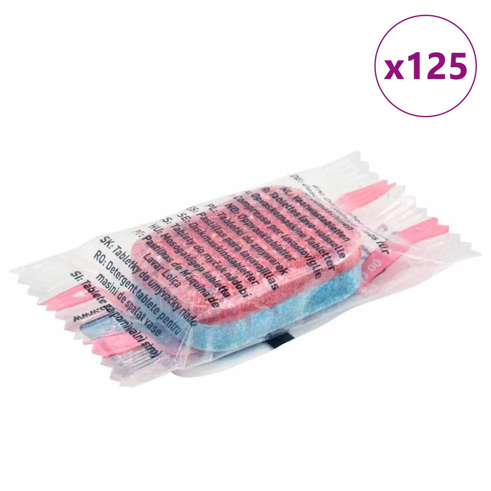 Compresse per lavastoviglie 125 pcs