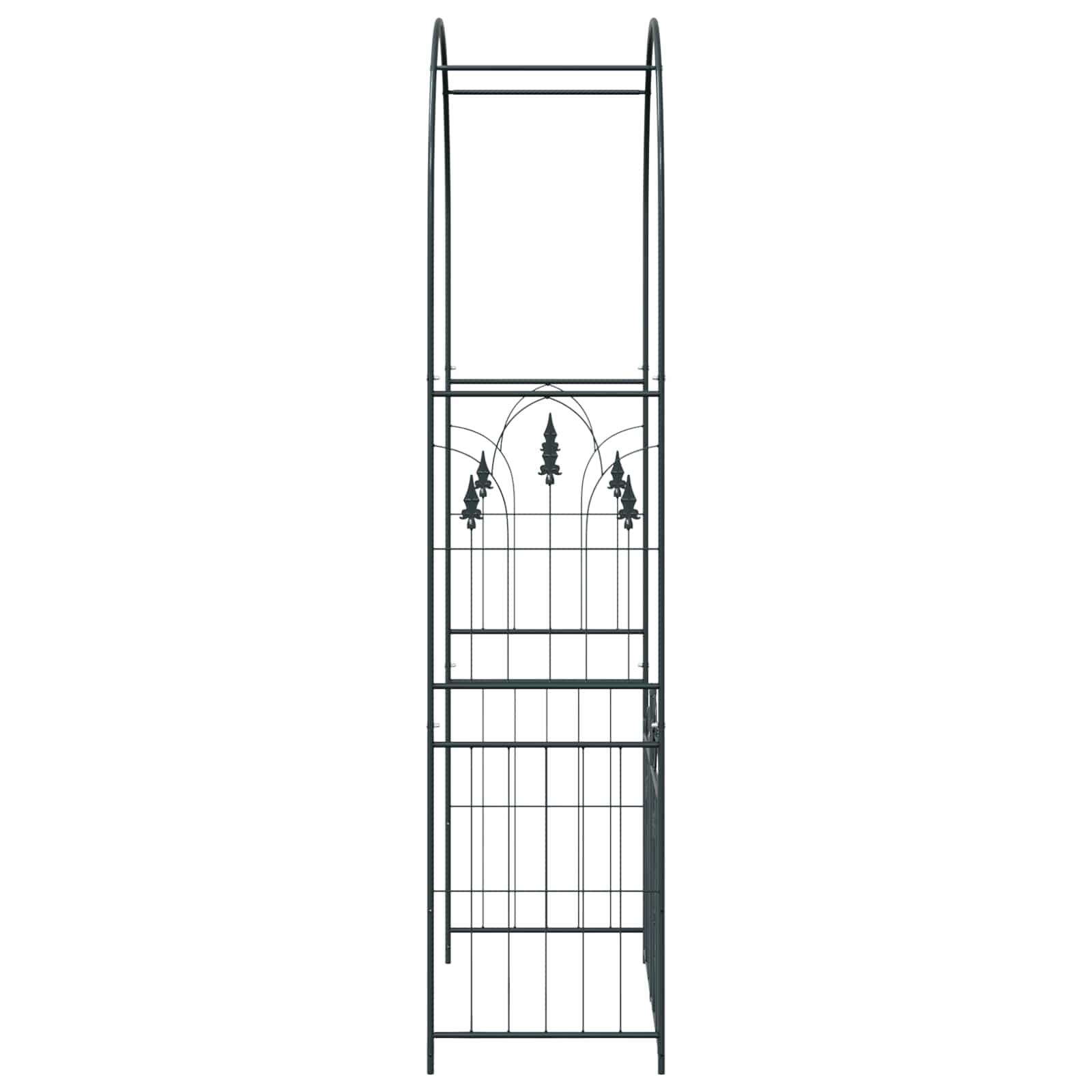 Arco da Giardino Nero 102 x 50 x 218 cm Acciaio