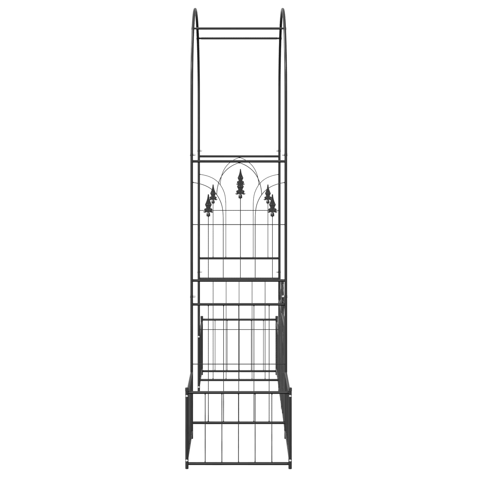 Arco da Giardino Nero 203 x 50 x 218 cm Acciaio