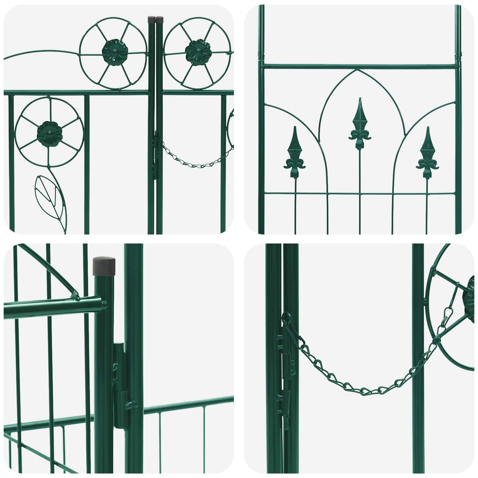 Arco da Giardino Verde 203 x 50 x 218 cm Acciaio