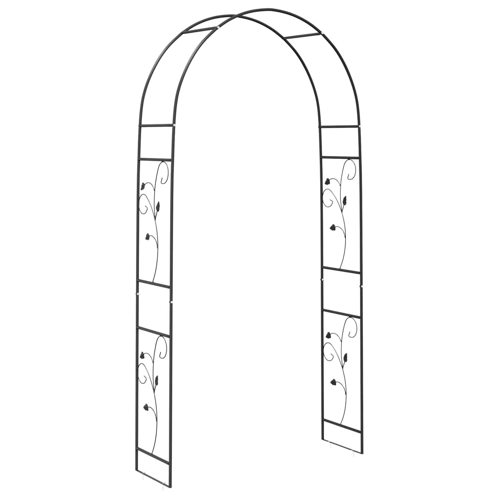 Arco da Giardino Nero 115 x 37 x 231 cm