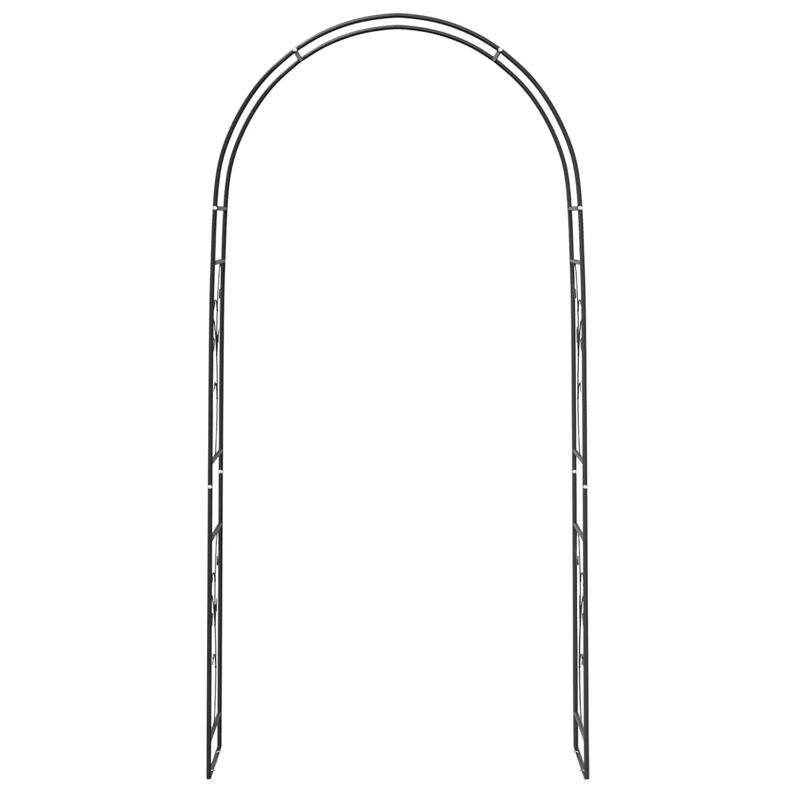 Arco da Giardino Nero 115 x 37 x 231 cm