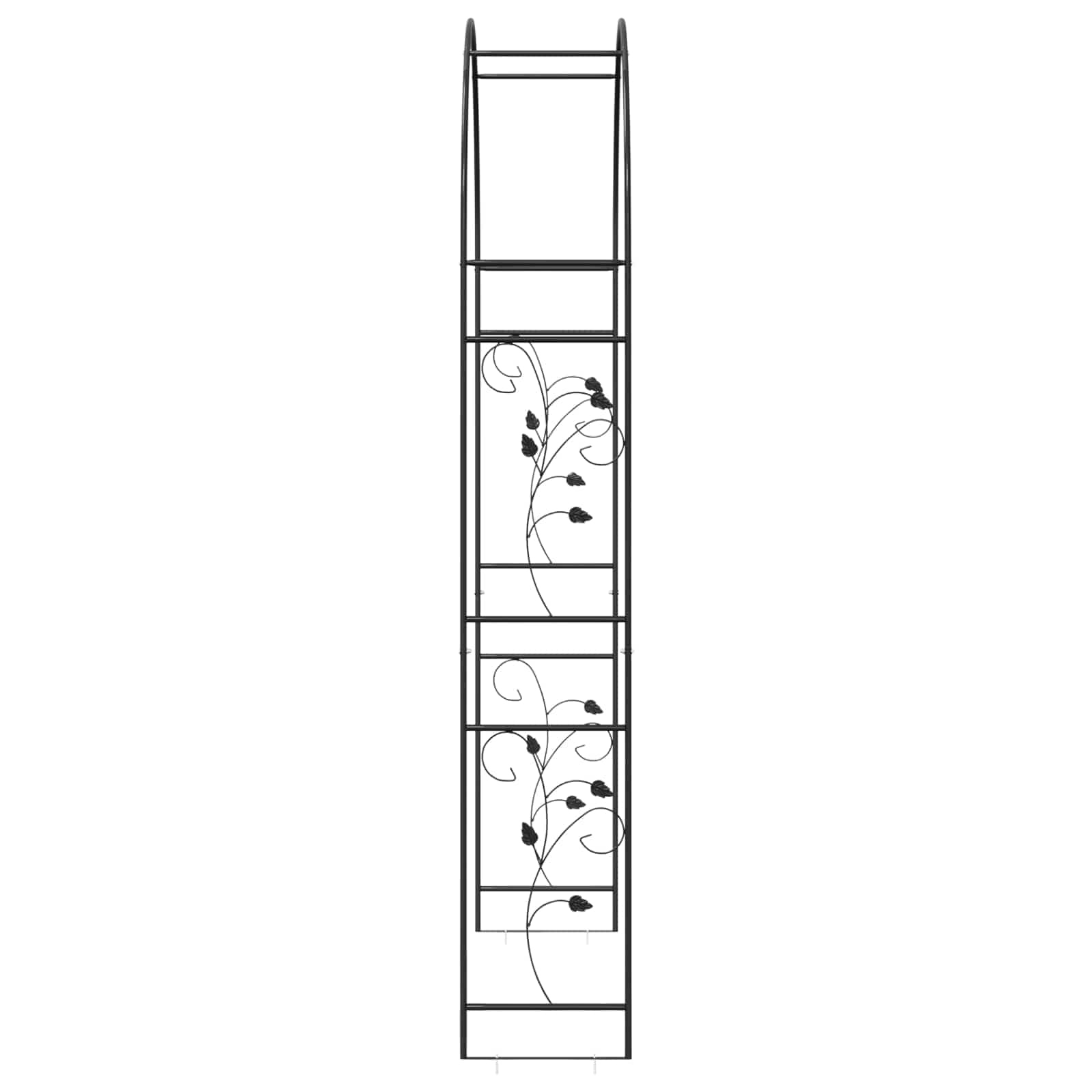 Arco da Giardino Nero 115 x 37 x 231 cm
