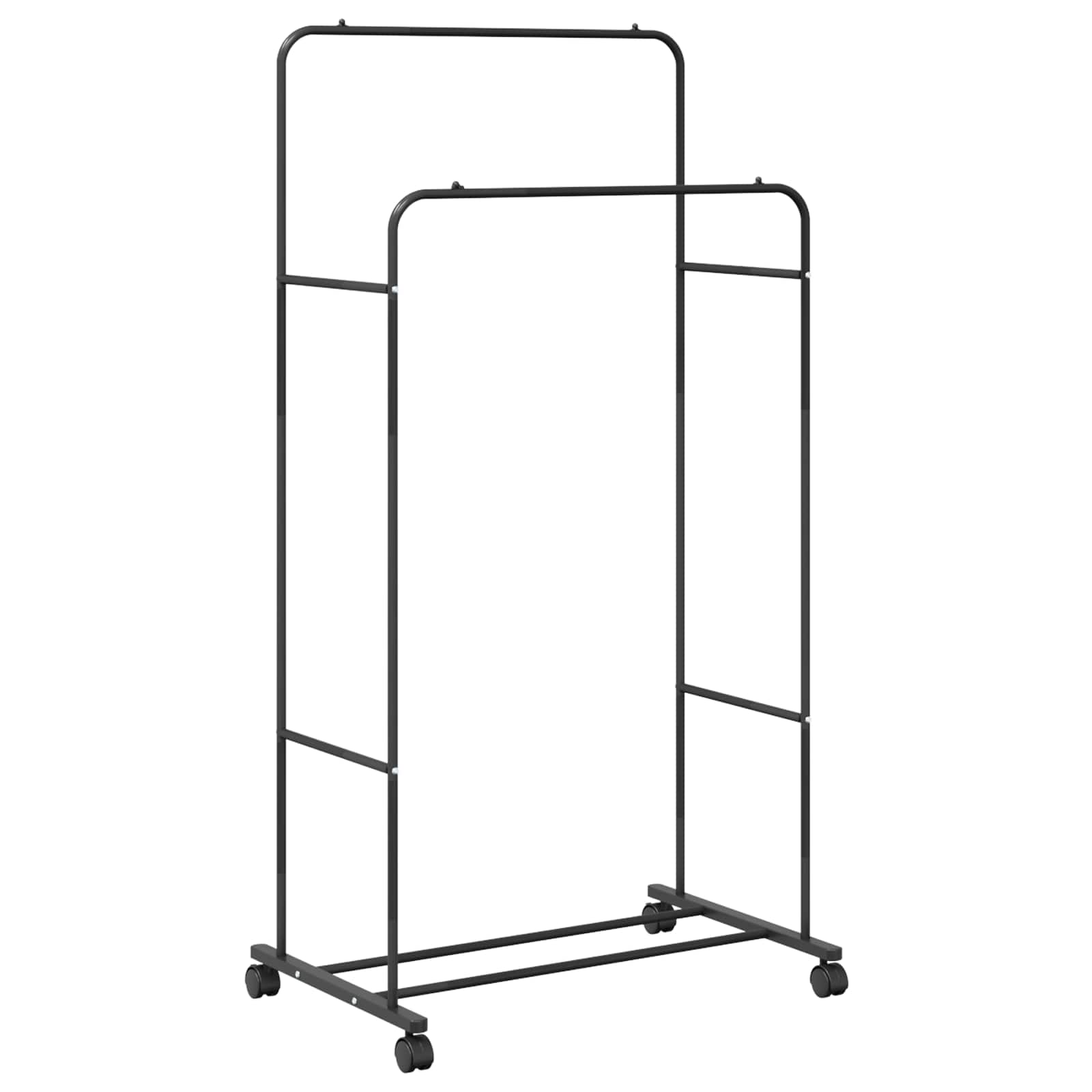 Stendibiancheria Nero 80 x 53 x 156 cm