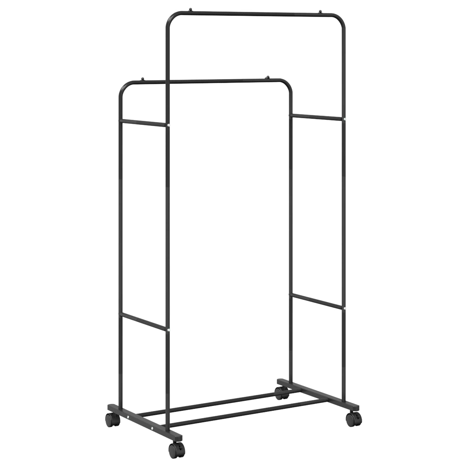 Stendibiancheria Nero 80 x 53 x 156 cm