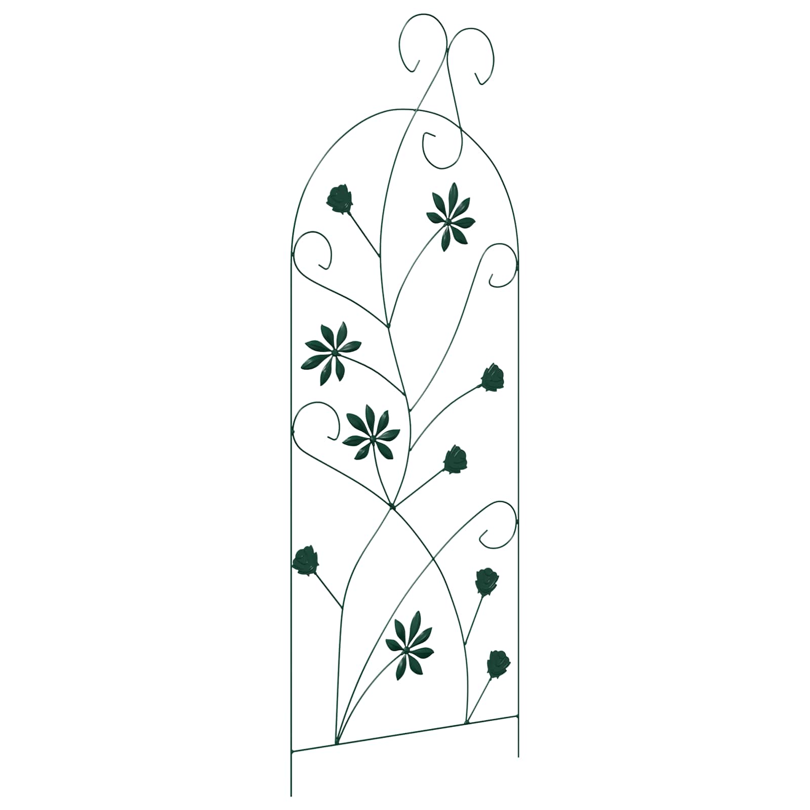 Recinzione per Giardino 3 pz Verde 112 x 39,5 cm Acciaio