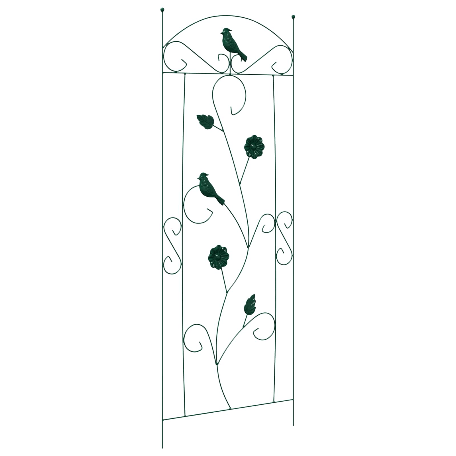 Recinzione per Giardino 3 pz Verde 110 x 40 cm Acciaio