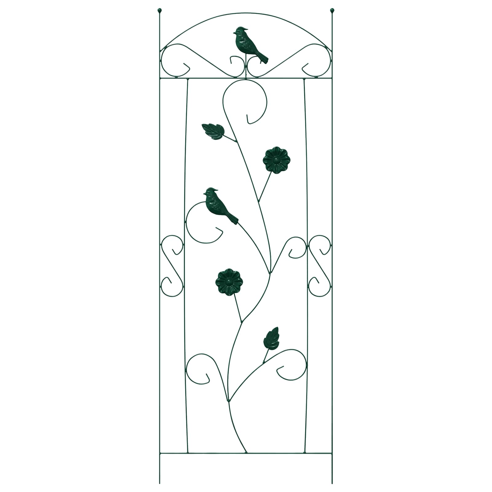 Recinzione per Giardino 3 pz Verde 110 x 40 cm Acciaio