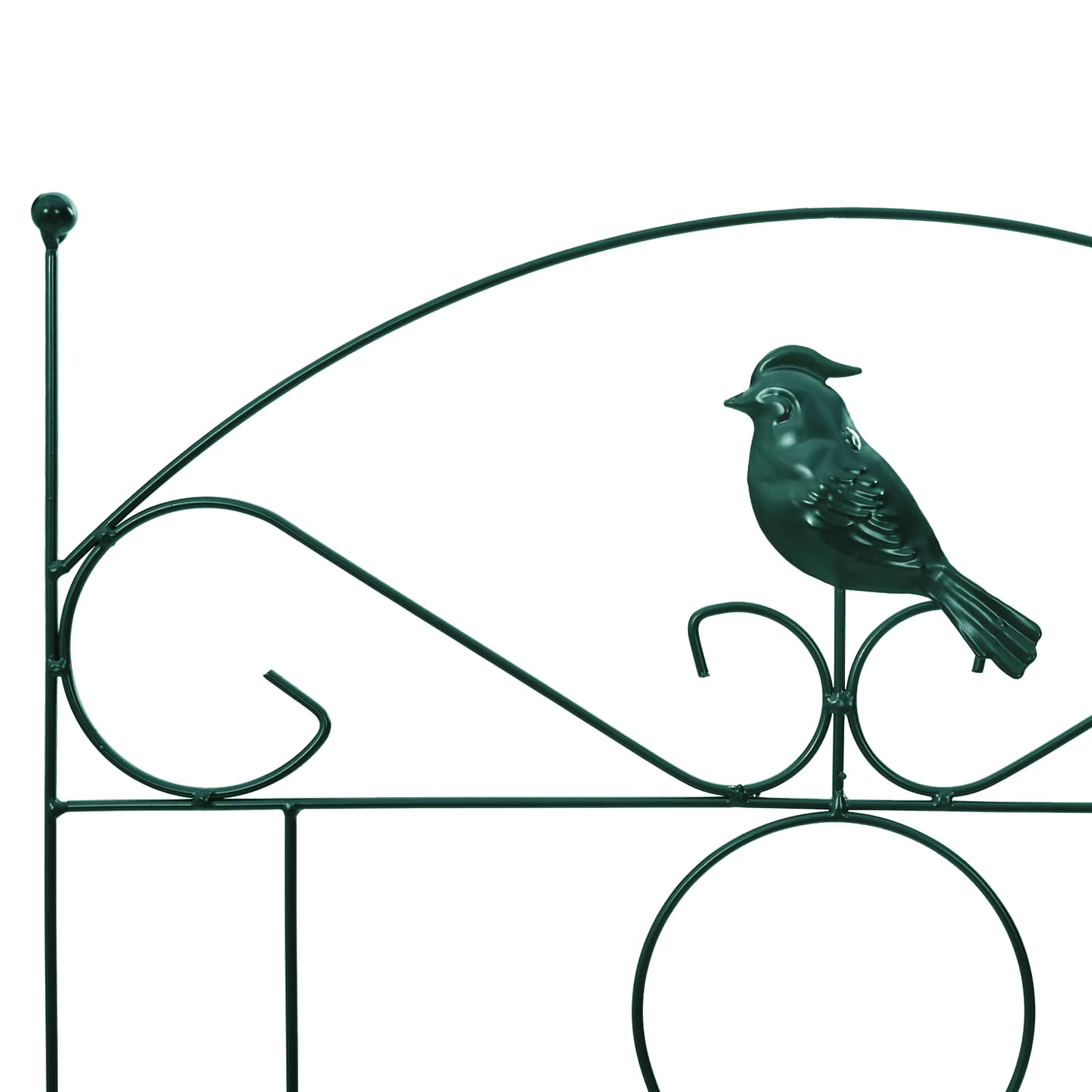 Recinzione per Giardino 3 pz Verde 110 x 40 cm Acciaio