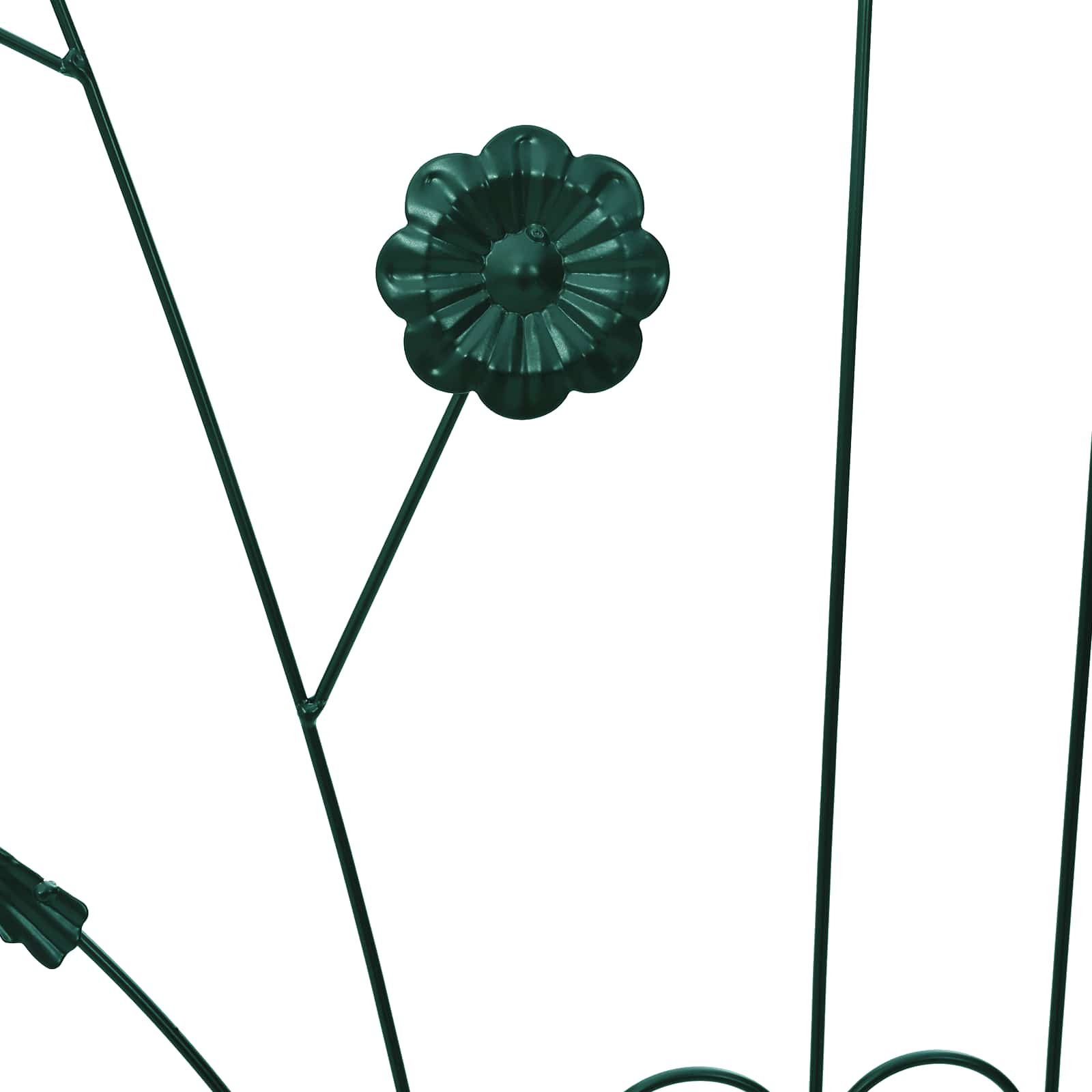Recinzione per Giardino 3 pz Verde 110 x 40 cm Acciaio