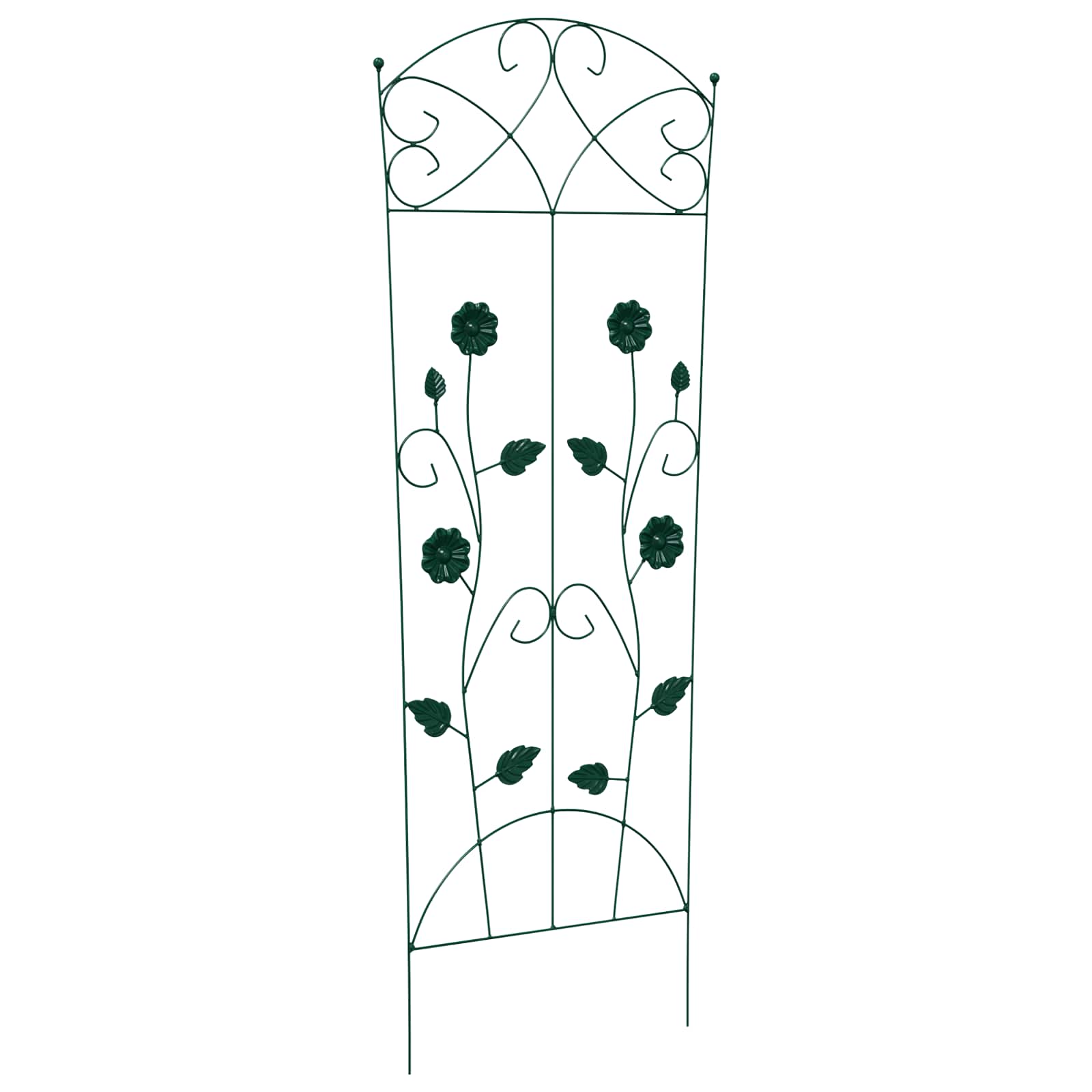Recinzione per Giardino 3 pz Verde 110,5 x 42,5 cm Acciaio