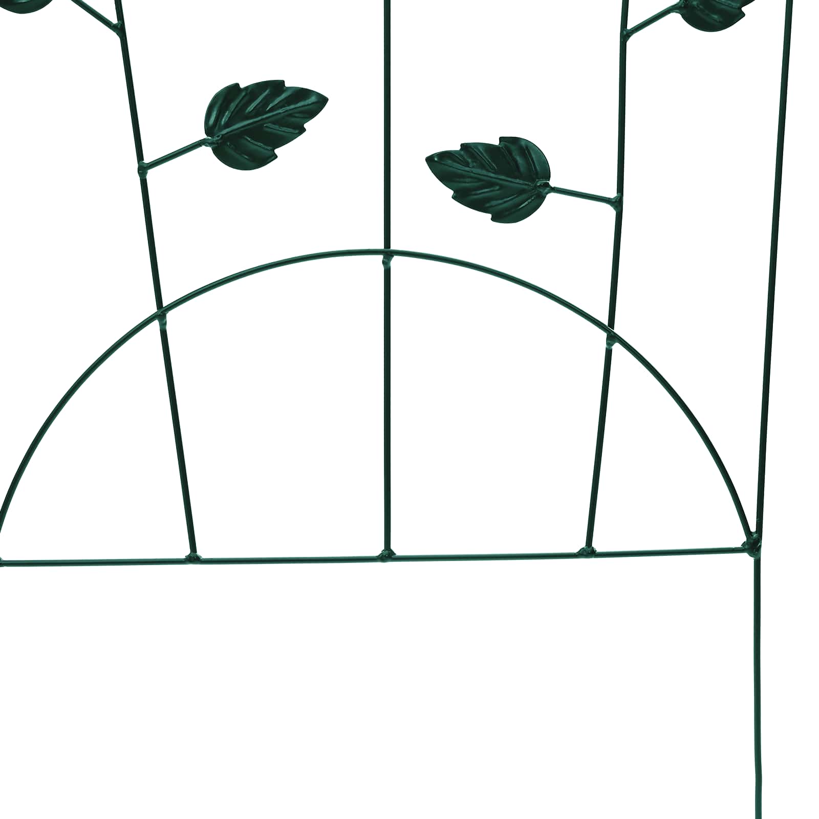 Recinzione per Giardino 3 pz Verde 110,5 x 42,5 cm Acciaio