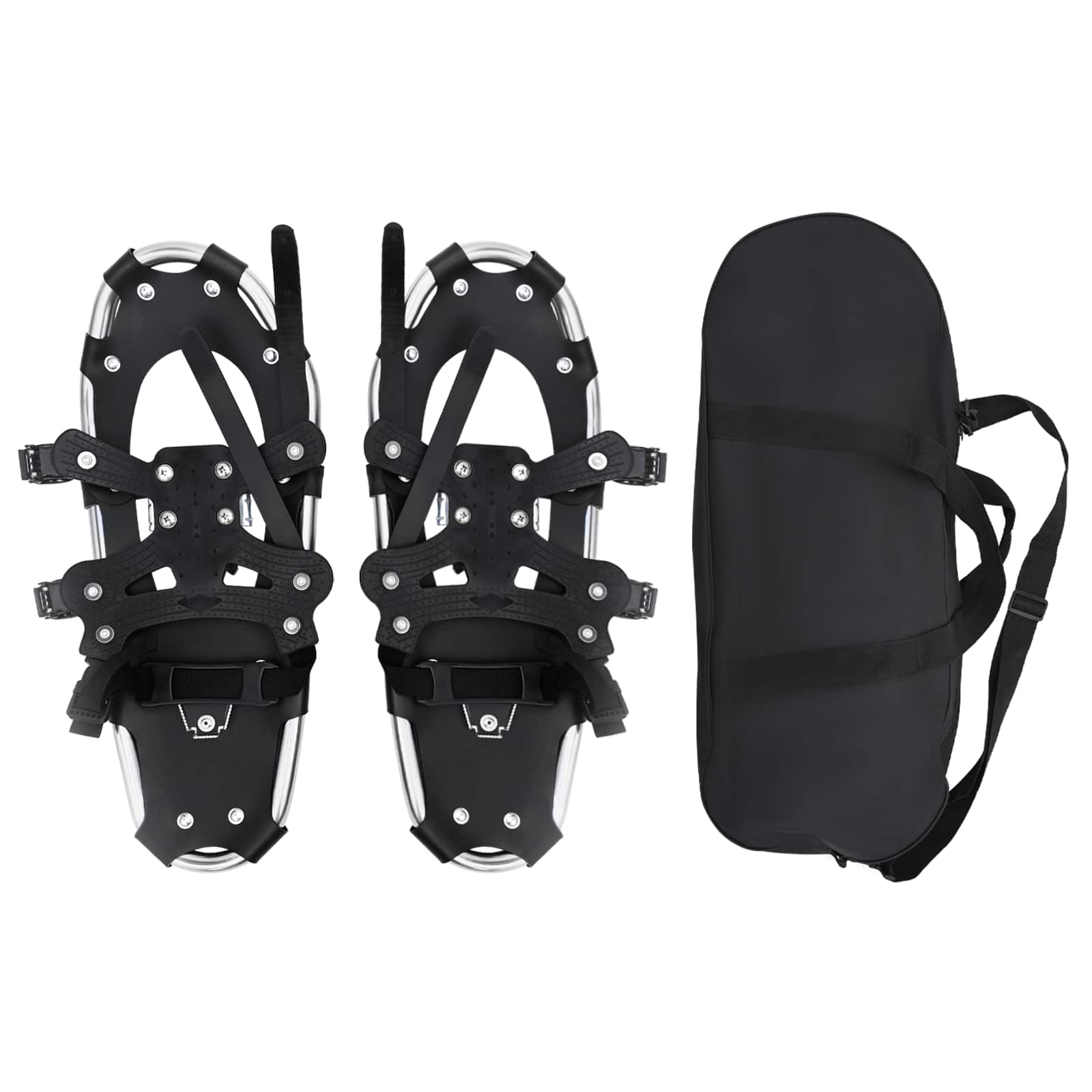 Ciaspole 3 in 1 Argento e Nero 53,5 x 21 cm Alluminio e HDPE