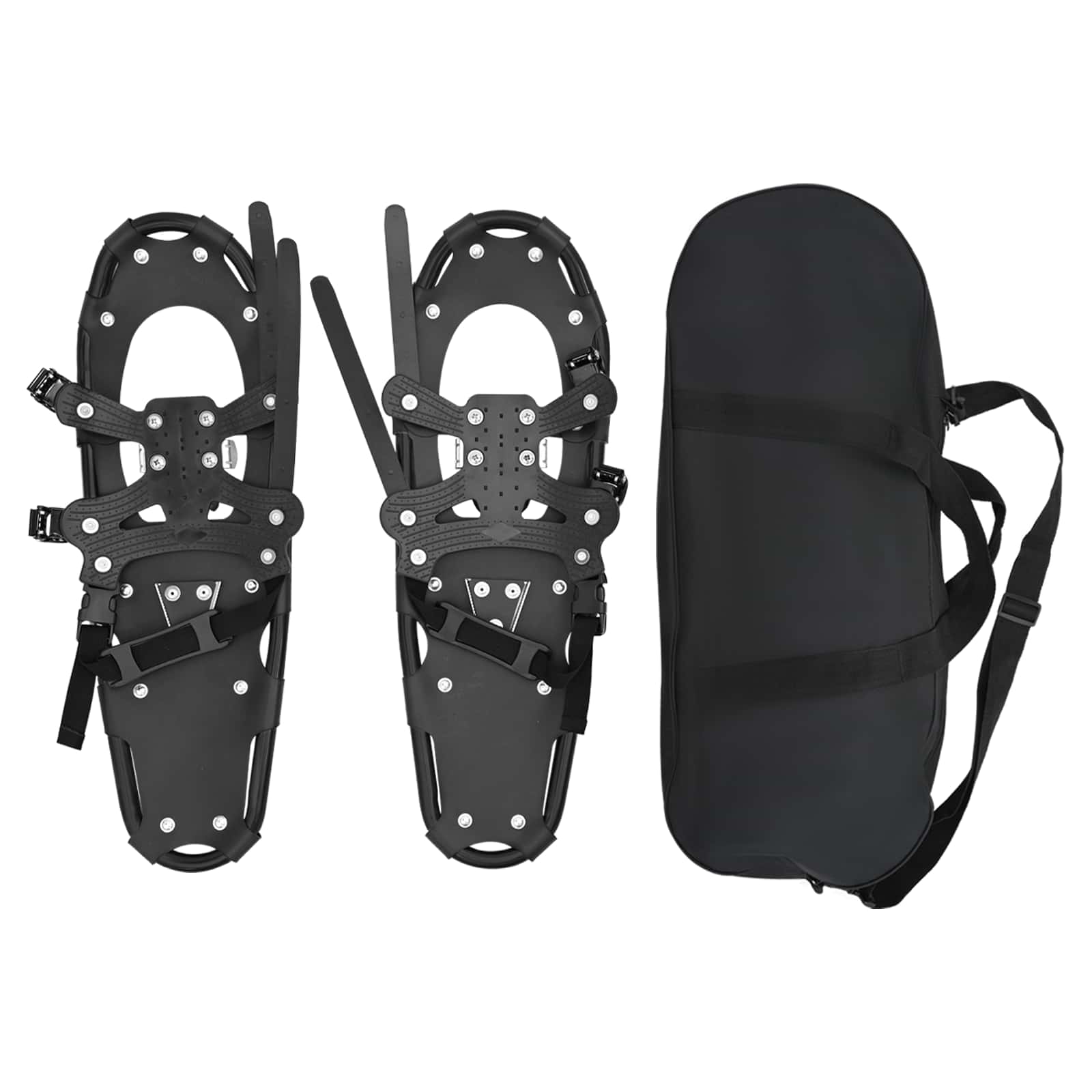 Ciaspole 3 in 1 Nero 63 x 21 cm Alluminio e HDPE