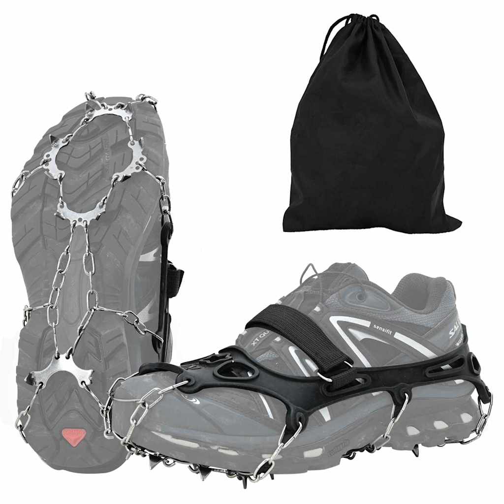Artigli di ghiaccio per scarpe Nero S