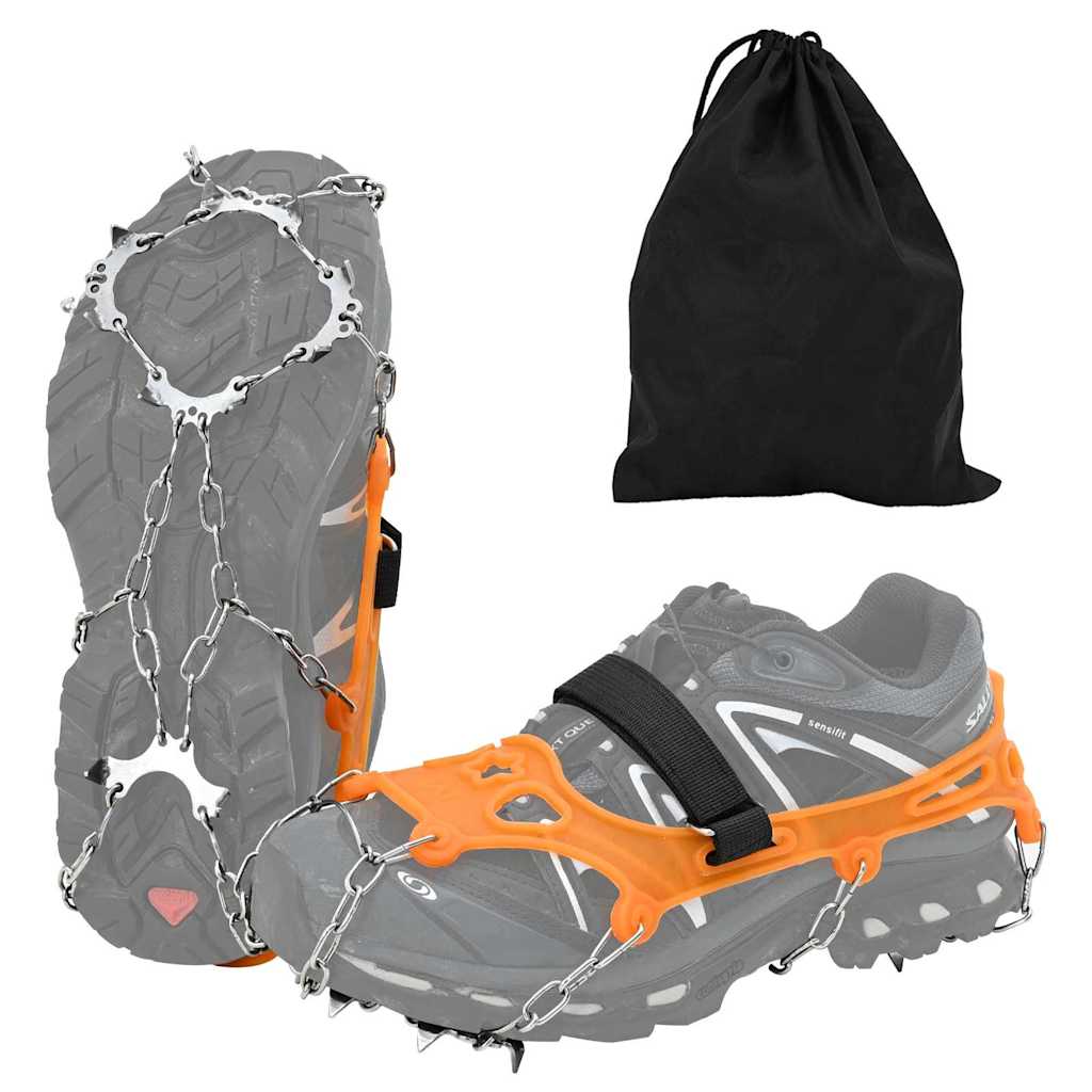 Artigli di ghiaccio per scarpe Arancione L