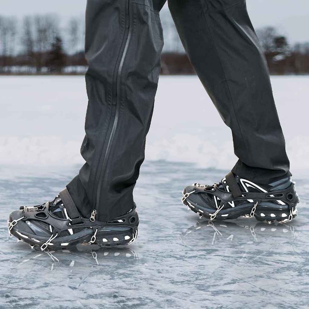 Artigli di ghiaccio per scarpe Nero L