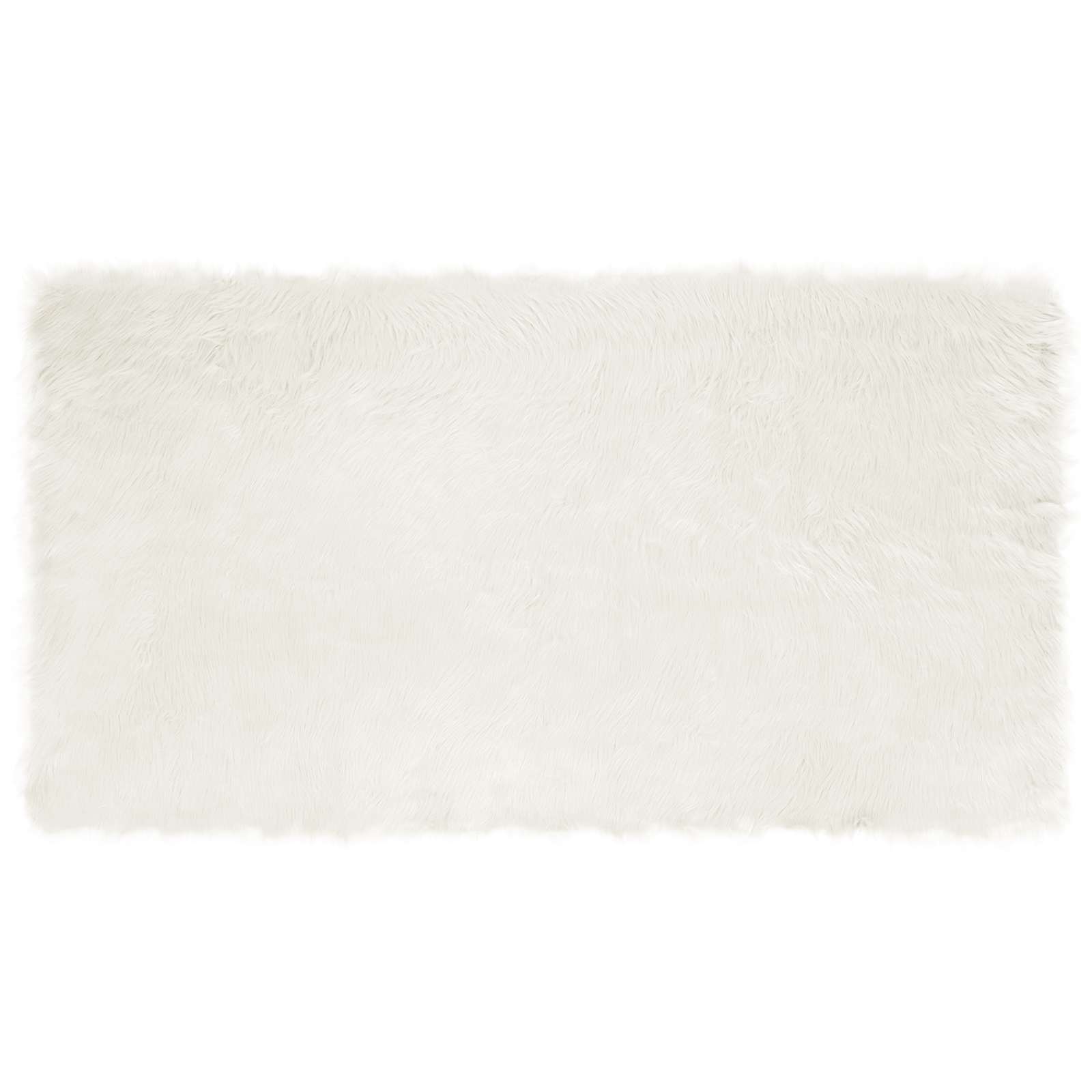 Tappeto in finta TAFALLA Bianco 60 x 110 cm Poliestere