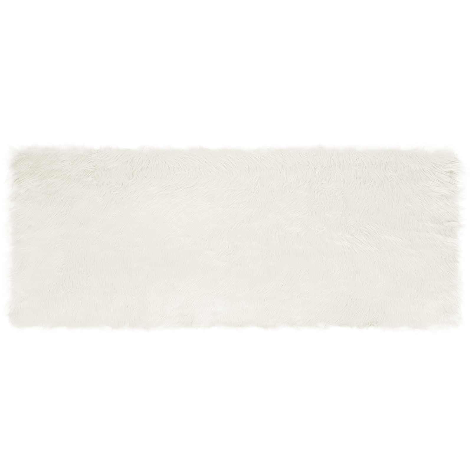 Tappeto in finta TAFALLA Bianco 80 x 200 cm Poliestere