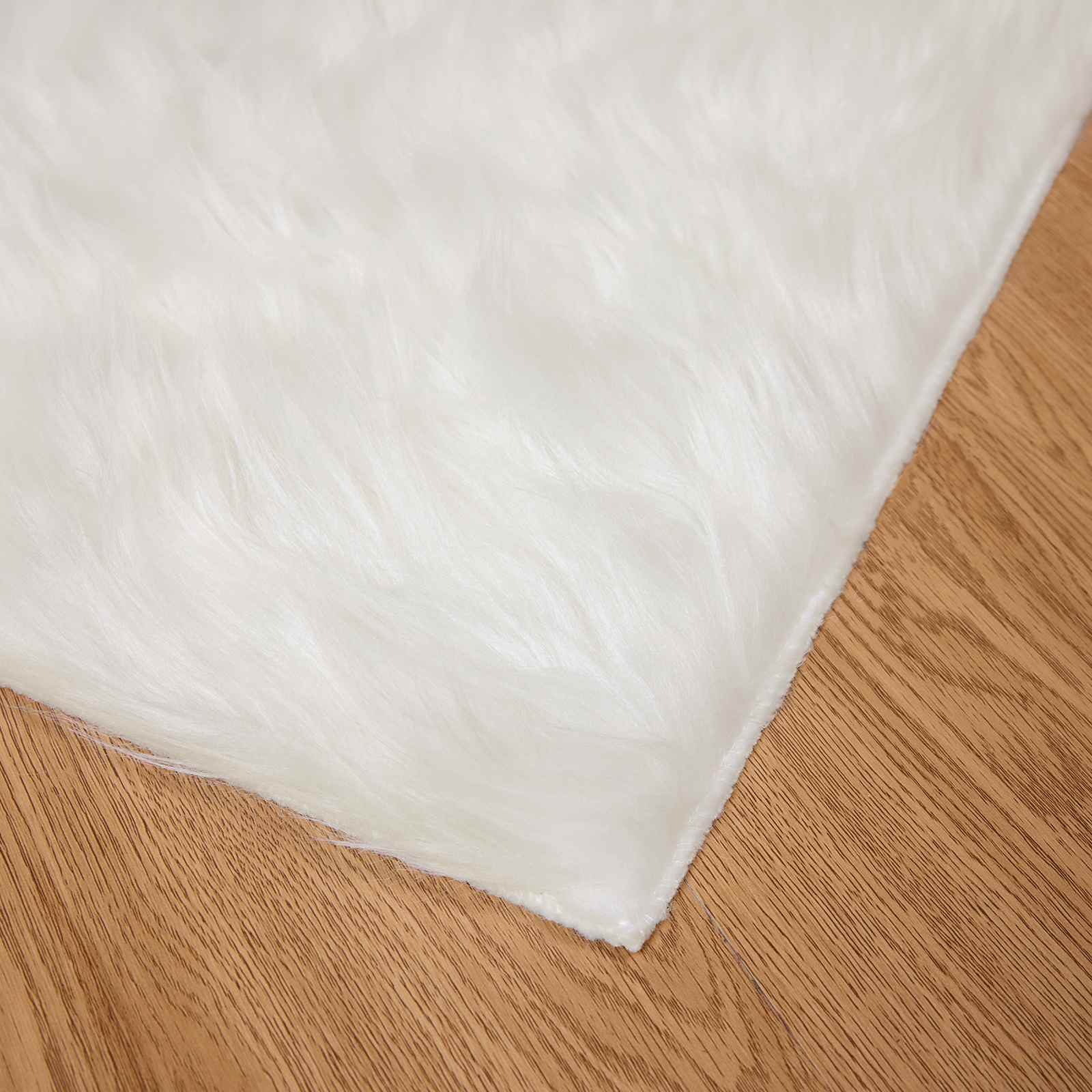 Tappeto in finta TAFALLA Bianco 80 x 200 cm Poliestere