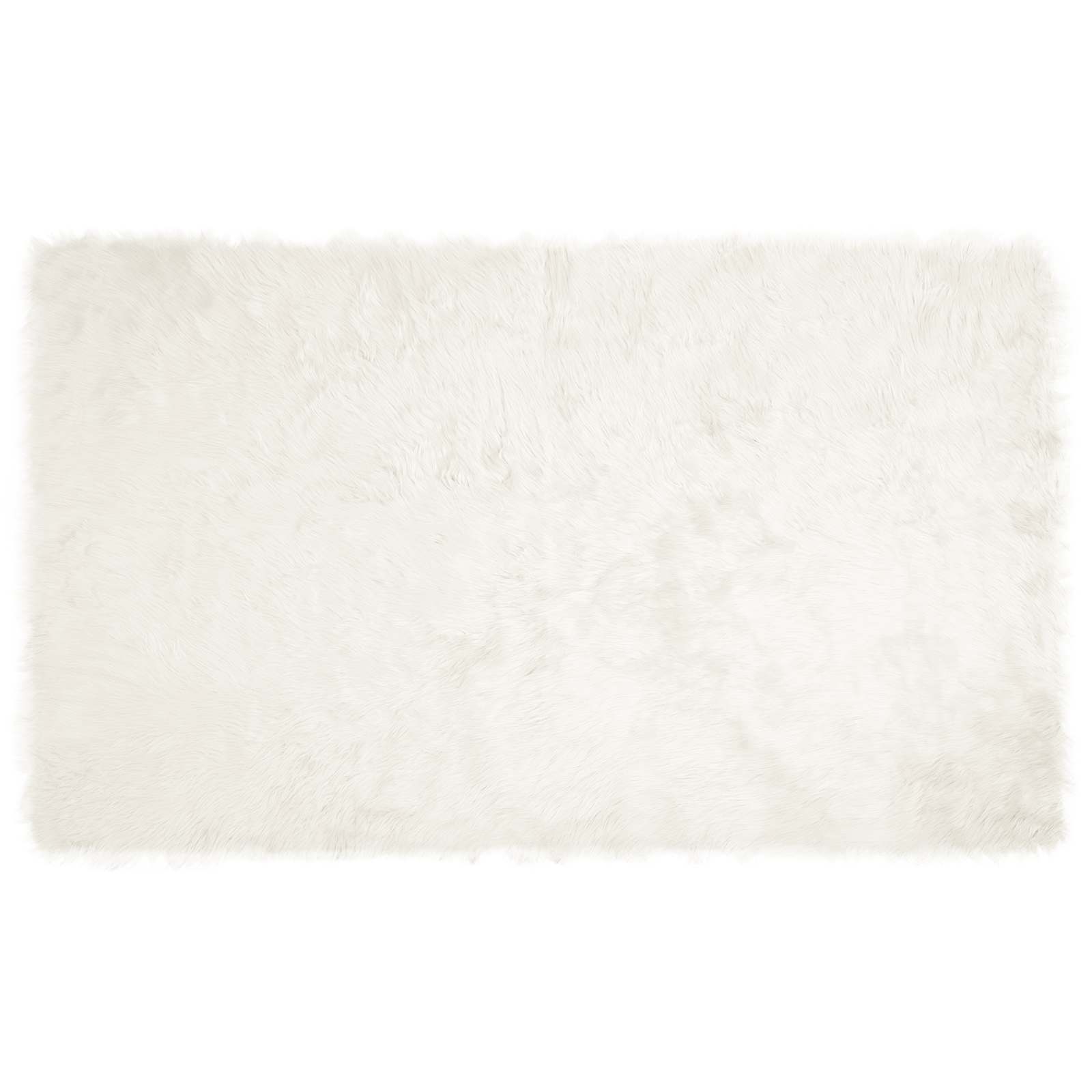 Tappeto in finta TAFALLA Bianco 100 x 200 cm Poliestere