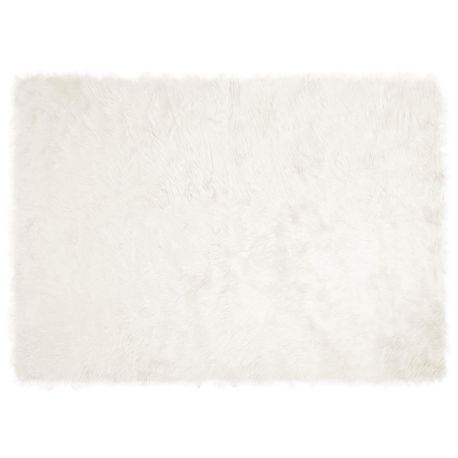 Tappeto in finta TAFALLA Bianco 120 x 170 cm Poliestere
