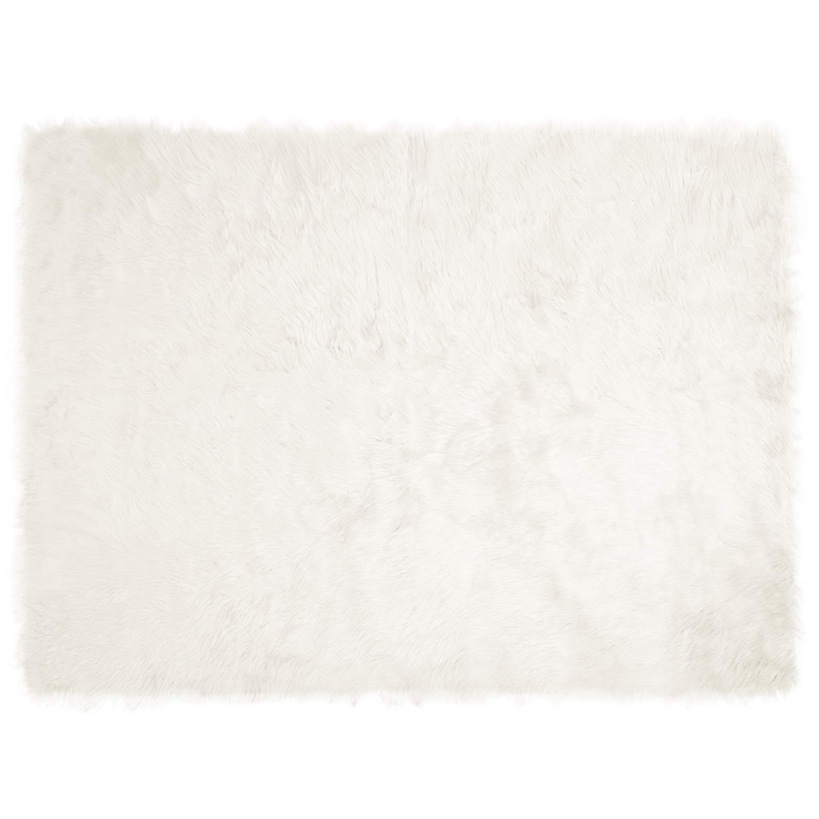 Tappeto in finta TAFALLA Bianco 160 x 230 cm Poliestere