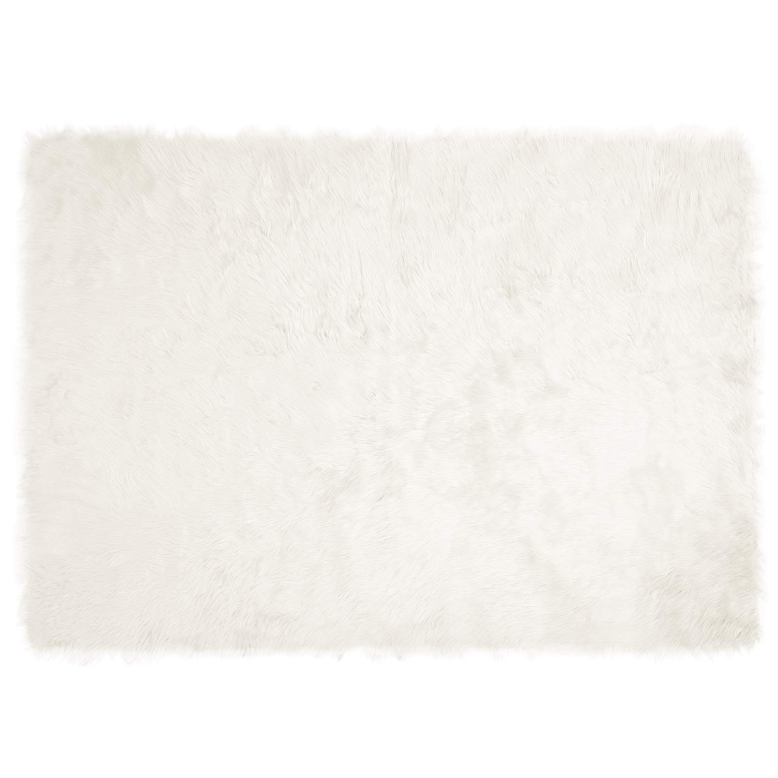 Tappeto in finta TAFALLA Bianco 240 x 340 cm Poliestere